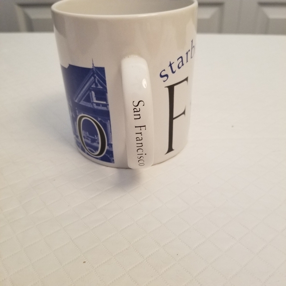 Starbucks City Mug San Francisco 1994 18 oz large Blue and White Coffee Tea Cup - Picture 1 of 6